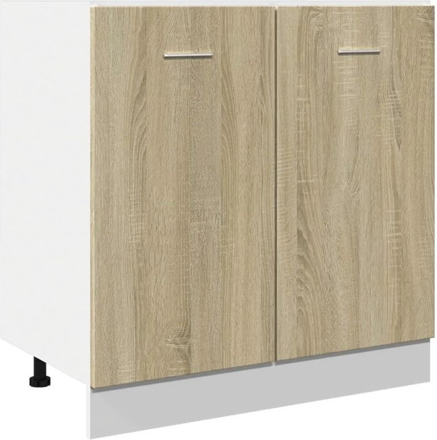 vidaXL Unterschrank Lyon Küchenunterschrank Sonoma-Eiche, B/T/H: 80 x 46 x 81,5 cm - Bild 1
