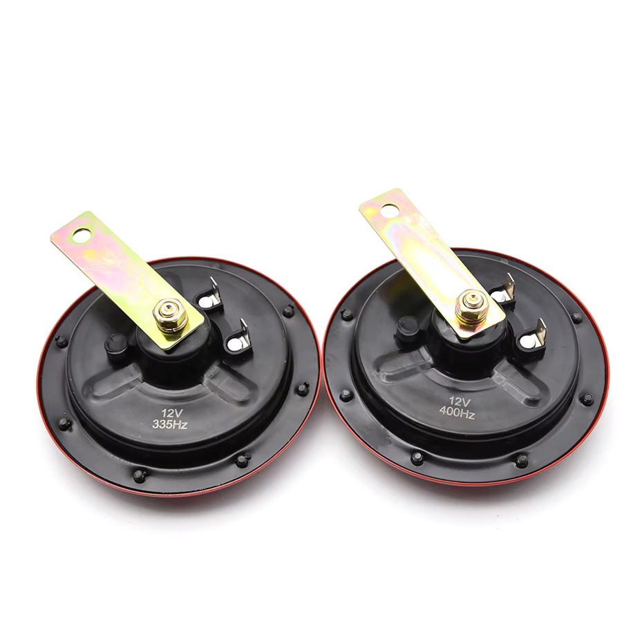 Hella Schneckenhorn Autohupe Set 12V 115dB in Chrom und Silber mit Rot - Bild 4