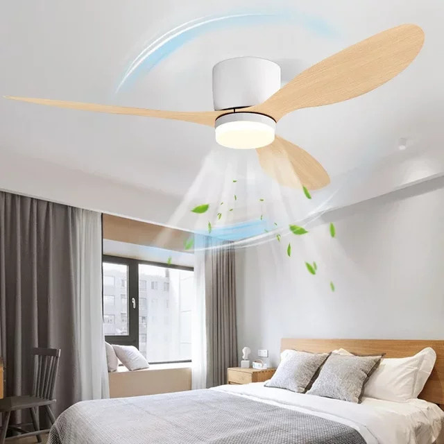 Moderne LED-Deckenventilatorleuchte von ludengchaoshi mit integrierter LED und Fernbedienung für Schlafzimmer und Wohnräume - Bild 1