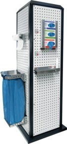 Kappes RasterPlan ToolTower groß Mod 2 stationär in RAL 7035/7016, B/T/H: 201,5 x 70,0 x 70,0 cm - Bild 1