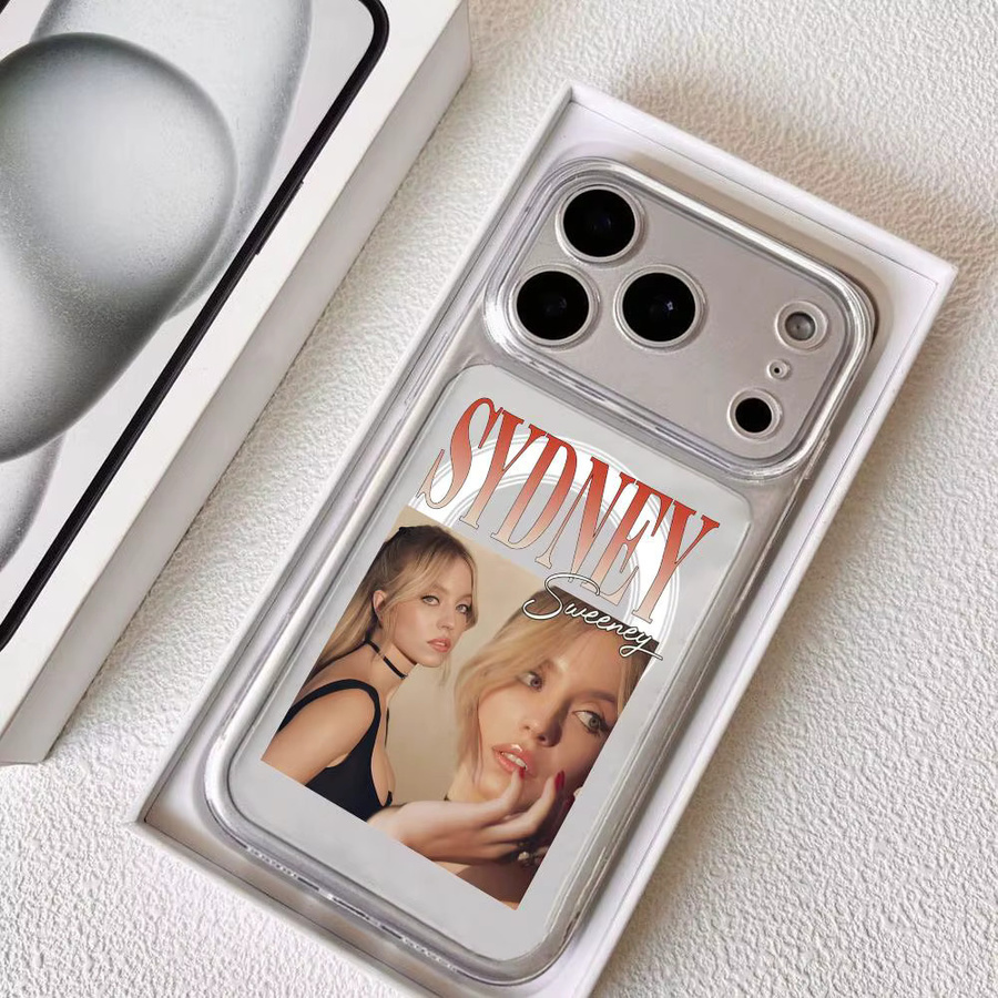 Star S Sydney Sweeney Handyhülle für iPhone 17 16 15 14 13 12 Pro Max Plus Transparent Magnetisch und Schlank mit kabelloser Ladekompatibilität - Bild 2