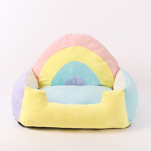 Haustiersofa von Household supplies MH als Katzenbett oder Hundehütte in Weiß mit abnehmbarem Bezug - Bild 1