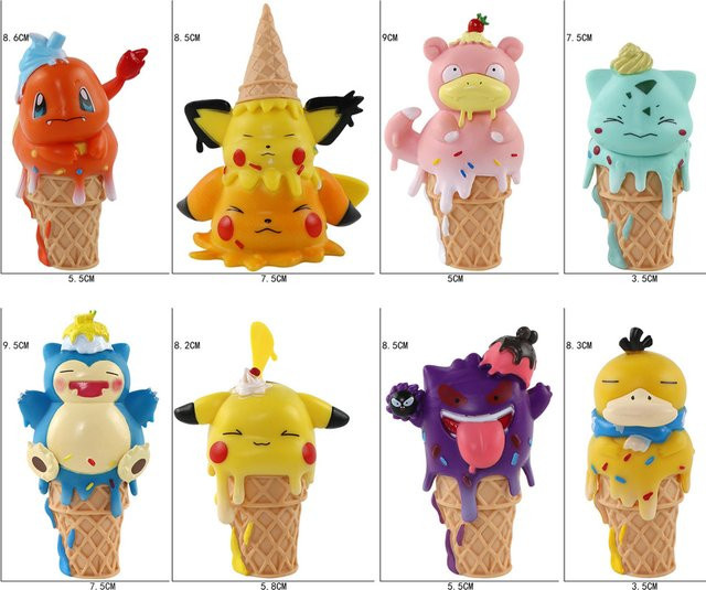 Bandai Pokémon Pikachu Gengar Action Figure, bunt, Kunststoff - Bild 1