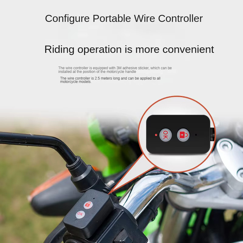 Bytelike Motorrad Dashcam in Schwarz mit 3,0 Zoll Display, 720P Dual Kamera vorne und hinten, wasserdicht, inklusive Kabel und Fernbedienung, ohne Speicherkarte - Bild 4