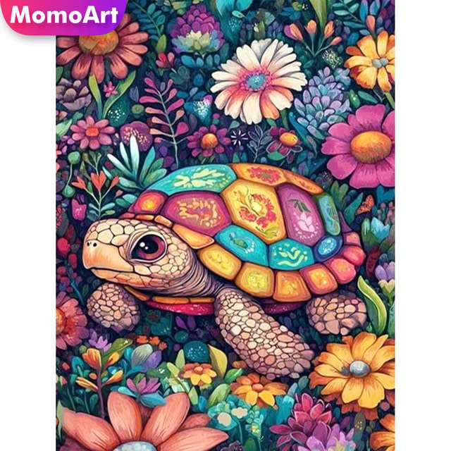 Momoart Diamant-Mosaik Schildkröte, Bastelset, Tiere - Bild 1