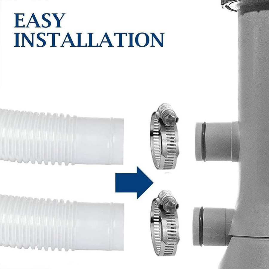 Intex 2-teiliges Zubehörset für oberirdische Pools, Schlauch für Poolpumpen, Weiß, Durchmesser: 32 mm - Bild 3