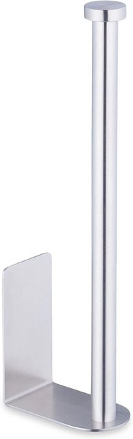 Relaxdays Ersatzrollenhalter aus Edelstahl in Silber, selbstklebend, B/T/H: 26 x 4,5 x 7,5 cm - Bild 1