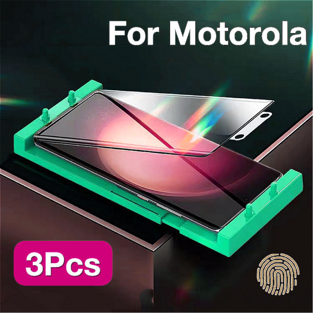 3er-Set Displayschutzfolie für Motorola Moto Edge X40 X30 40 30 S30 Ultra Pro Fusion, transparent, inklusive Installationskit - Bild 1