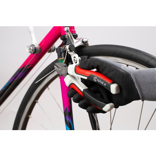 Connex Seitenschneider 3K aus Chrom-Vanadium in Rot und Schwarz, Länge: 160 mm - Bild 2