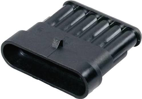 TE Connectivity AMP-Superseal 1.5mm Series Stiftgehäuse-Kabel, Polzahl: 6, Farbe: Schwarz, Artikelnummer: 282108-1 - Bild 1