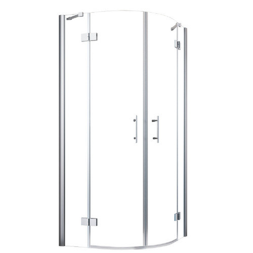 GEO Runddusche in Edelsilber mit 6 mm Glasstärke, Höhe: 195 cm, Breite: 80 cm, Tiefe: 80 cm - Bild 2