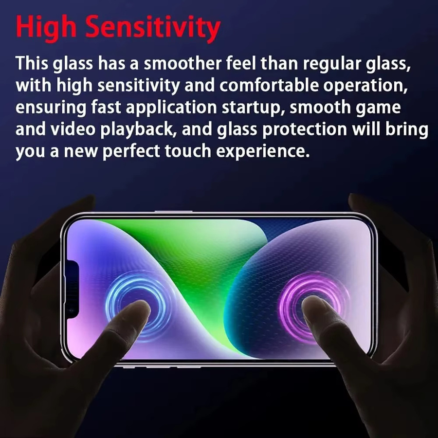 DIXSG 4er-Pack Ultra-Klare Displayschutzfolie aus gehärtetem Glas für iPhone 11 bis iPhone 17 Pro Max, Transparent - Bild 5
