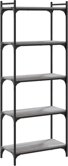 VidaXL Bücherregal mit 5 Böden in Grau im Industrial Design, B/T/H: 60 x 30 x 154 cm - Bild 1