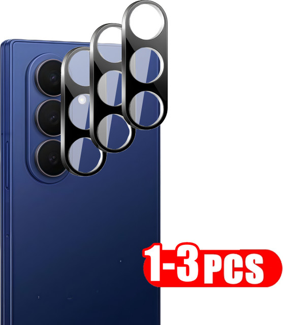 Samsung Galaxy Z Fold 7 6 5 Kamera Schutzfolie aus gehärtetem Glas, transparent, 3D Anti-Scratch Objektivschutz - Bild 1