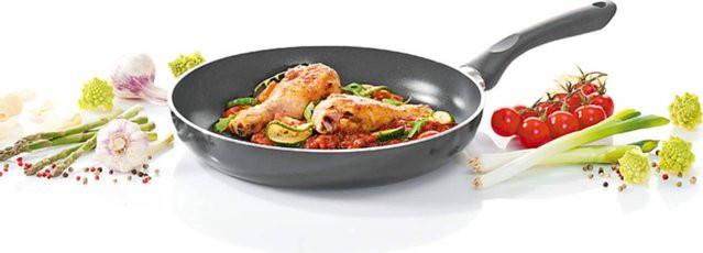 Karl Krüger Aluminium Pfanne Venezia flach, Schwarz, Durchmesser: 28 cm - Bild 2
