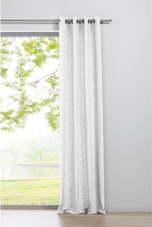 Ondeco Ösenschal Blickdicht Weiß, B: 135 cm, H: 245 cm