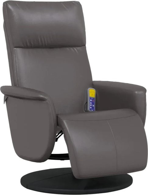 vidaXL Massagesessel mit Fußteil in Grau aus Kunstleder Modell 1 - Bild 1