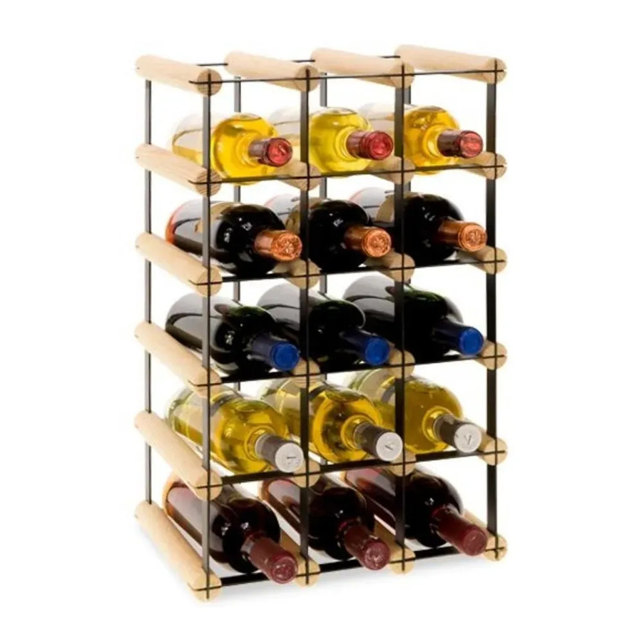 PROREGAL Modulares Weinregal Vinotega aus massivem Kiefernholz in Natur, H x B x T: 52,5 x 32,5 x 24,5 cm - Bild 2