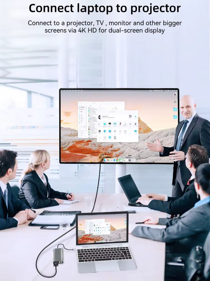 KEBIDUMEI 11-Port USB-C Dockingstation mit HDMI 4K UHD und USB 3.0 für PC, Laptop und Macbook - Bild 7
