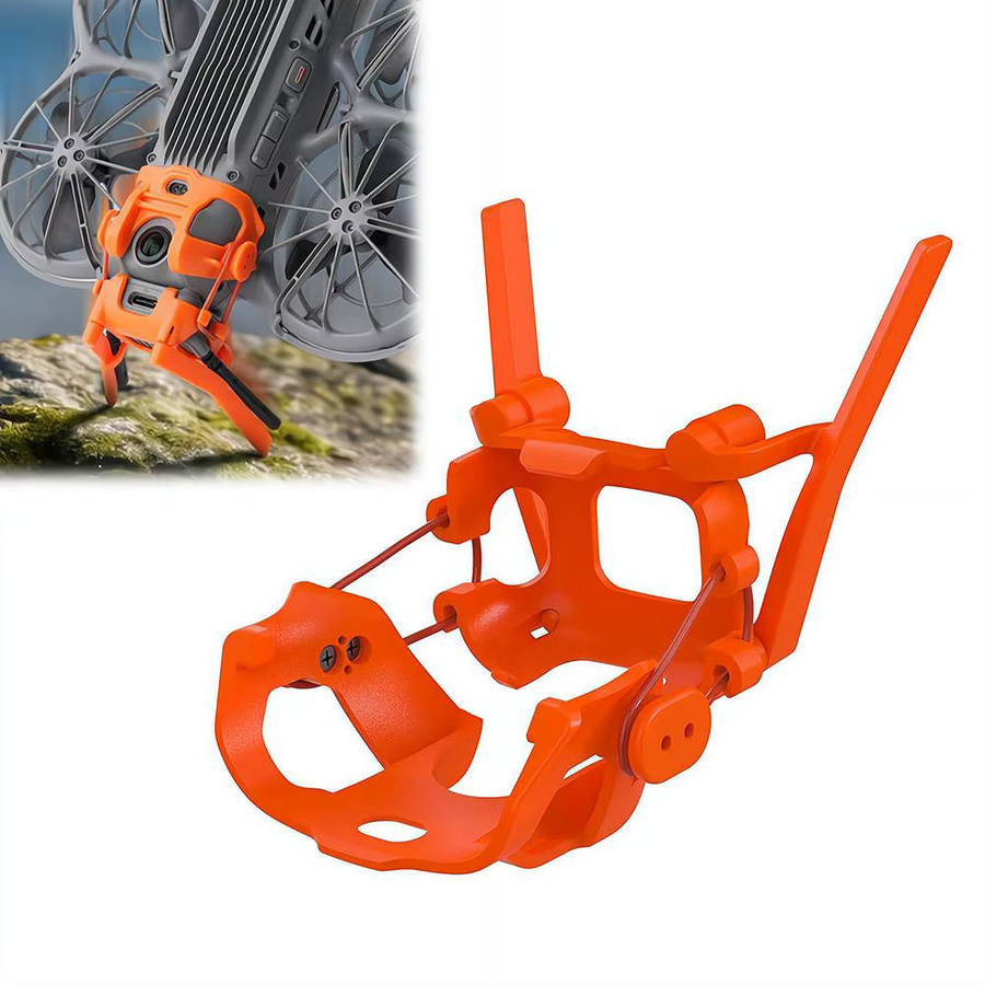 DJI NEO 2 Heckflügel-Antennenschutz aus ABS und Silikon in Orange - Bild 2