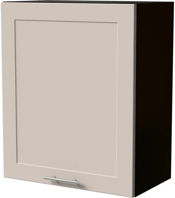 Feldmann-Wohnen Hängeschrank Oslo W2/60 in Schwarz und Kaschmir Matt mit Soft-Close-Türen, B/T/H: 60 x 32,5 x 72 cm - Bild 1