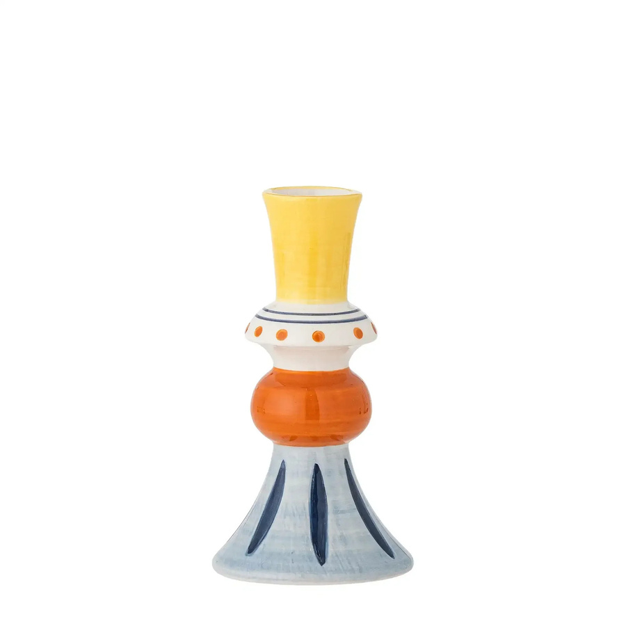 Bloomingville Keramikvase Kairi in Gelb und Multicolour im skandinavischen Design, Höhe: 14 cm - Bild 1