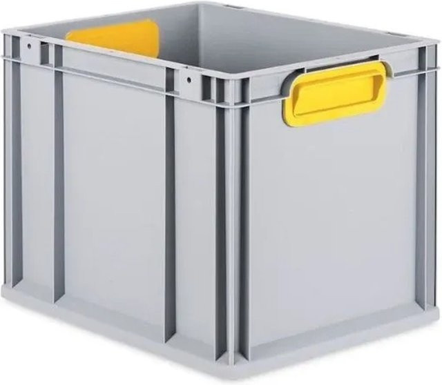PROREGAL Eurobox Nextgen Color Transportbox mit Griffen, Gelb, H x B x T: 40 x 32 x 30 cm - Bild 1