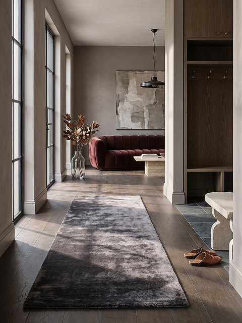 Hochflor Läufer Kadima Design in Anthrazit B: 80 cm, L: 150 cm - Bild 1