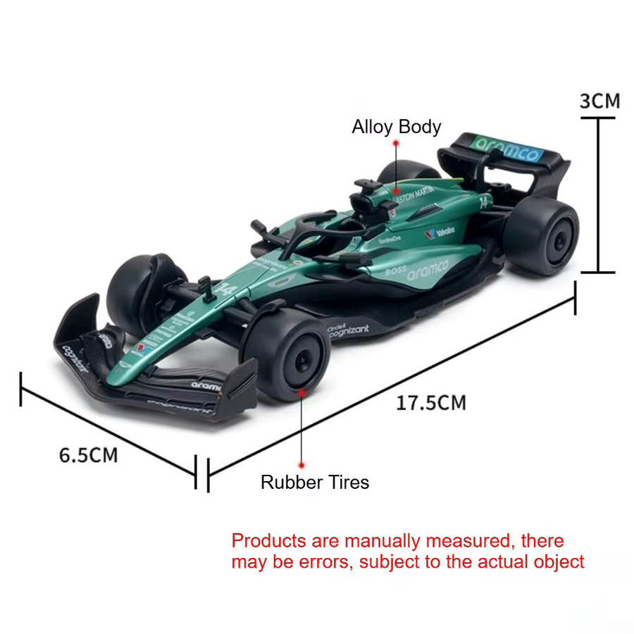 MAKEDA F1 Modellauto Spielzeugrennwagen, 1:32, Metall, Gummi - Bild 4