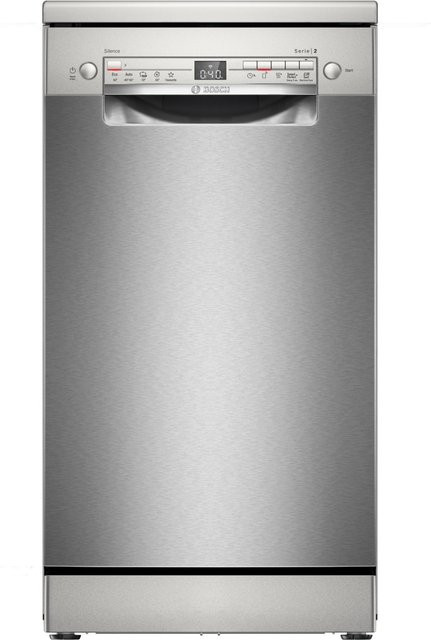 Bosch SPS2HKI02E Stand-Geschirrspüler in Edelstahl/Silver mit WiFi und App-Control, Breite: 45 cm - Bild 1
