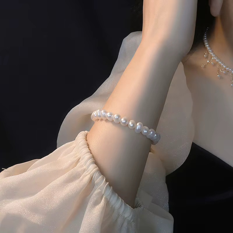 DREJEW Armband, Süßwasserperlen, Weiß, Damen - Bild 2