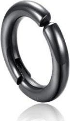 Clip-Ohrringe Set, Edelstahl, Schwarz, Herren - Bild 1