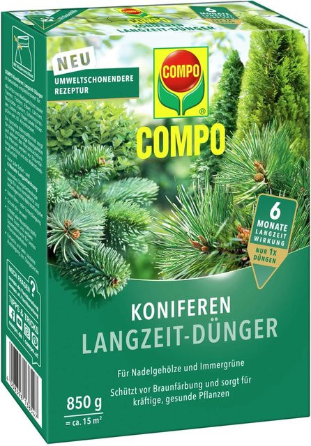 Compo Koniferen Langzeit-Dünger für Nadelgehölze und Immergrüne, 850 g - Bild 1