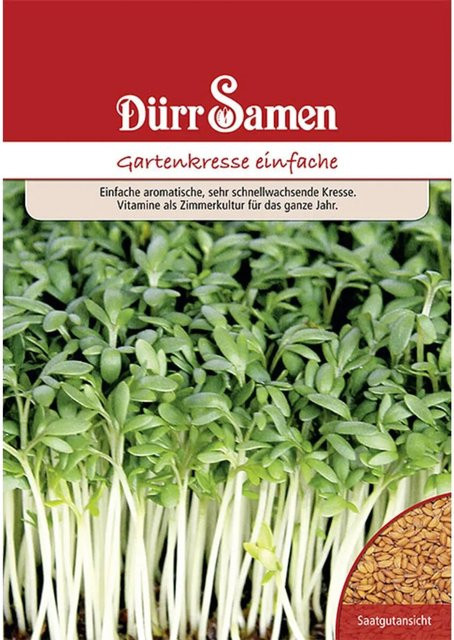 Dürr Gartenkresse Saatgut für Zimmerkultur und Freiland, 250 g - Bild 1