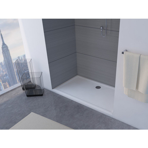 Aurlane Duschwanne Pure Rechteck Weiß B/T: 140 x 80 cm - Bild 3