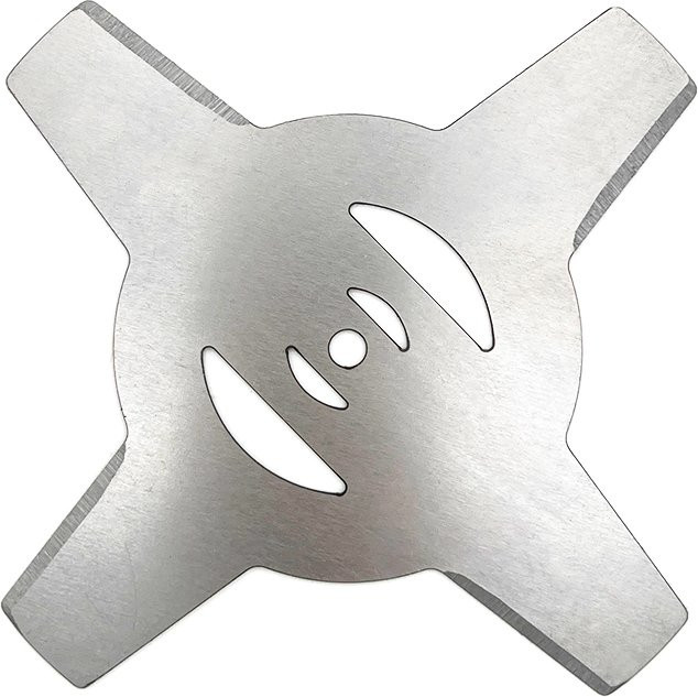 Victopeak Elektrische Rasentrimmer Klinge aus Metall mit 4 Zähnen in Silber - Bild 1