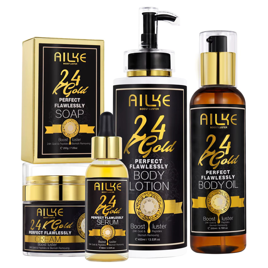 AILKE 24k Gold Whitening Gesichtspflege-Öl mit Hyaluronsäure, Unisex - Bild 2