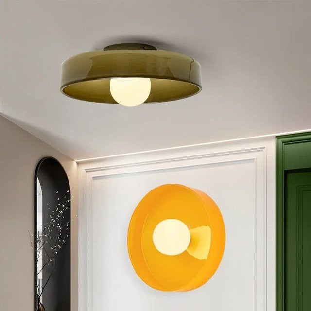CETANT Nordic LED Glas Deckenleuchte im Retro-Design mit G9 Fassung, Multicolour, Durchmesser: 25 cm - Bild 1