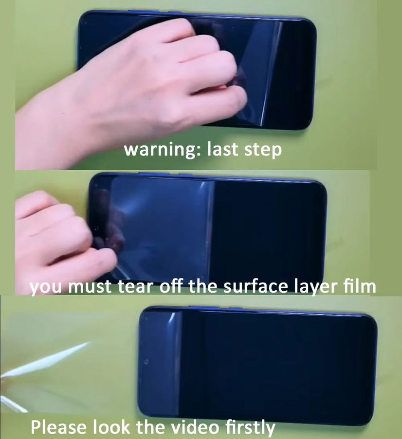 Samsung Galaxy Z Fold 8 Ultra Hydrogel-Displayschutz Transparent Matte Anti-Spy TPU-Folie für Außen- und Innenseite - Bild 4