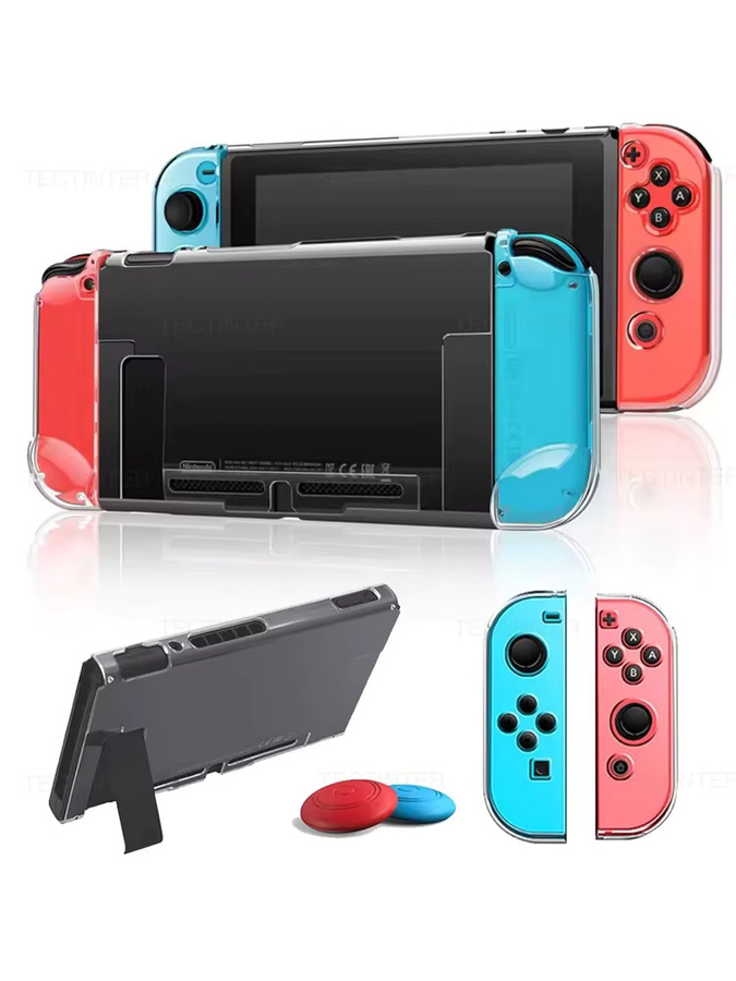 Transparente 3-in-1 TPU-Schutzhülle für deine Nintendo Switch Konsole - Bild 5