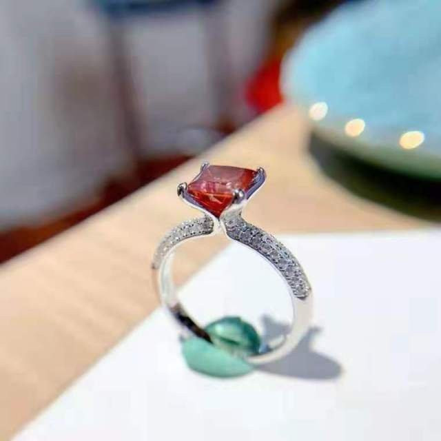 Ring Meerjungfrau-Moissanit-Diamant, 925 Sterling Silber, Damen - Bild 1