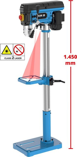 Güde Laser GSB 20 Säulenbohrmaschine in Blau - Bild 1