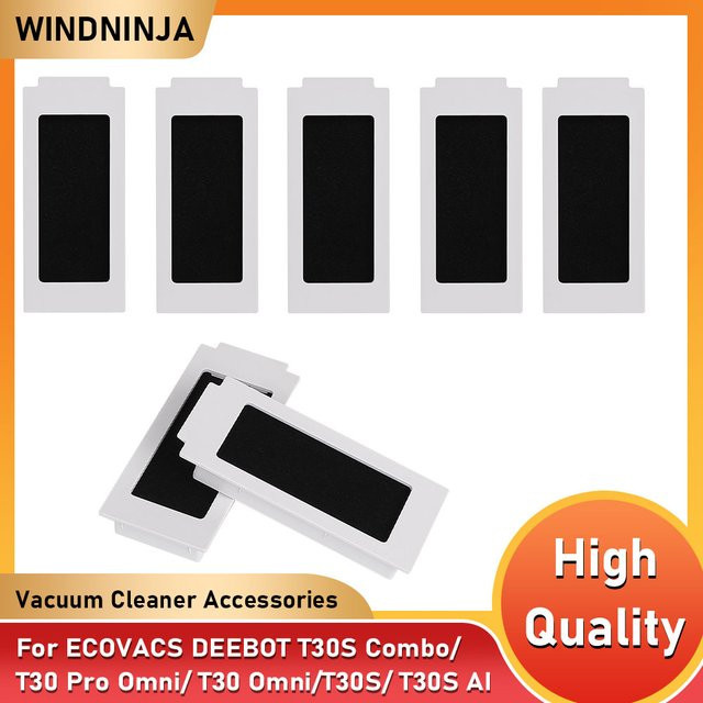 HEPA-Filter für ECOVACS DEEBOT T30S Combo, T30 Pro Omni, T30 Omni, T30S AI, T30S CARE und T30C Pro Roboter-Staubsauger in Weiß - Bild 1