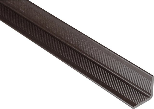 Kovalex WPC Wandabschlussleiste Graubraun B: 4 cm, H: 4 cm, L: 250 cm - Bild 1