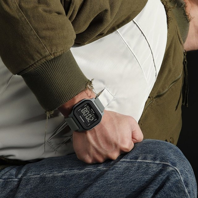 NAVIFORCE Herren-Armbanduhr, Digitaluhr, Kunststoff, Schwarz, 5 ATM - Bild 1