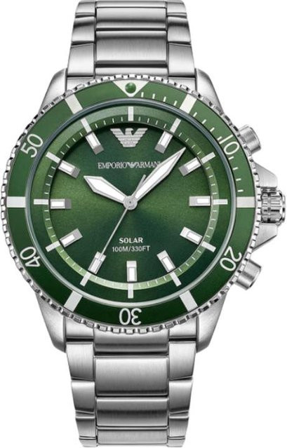 Emporio Armani Armbanduhr, Solar, Quarz, Edelstahlarmband, 42 mm, Herren - Bild 1