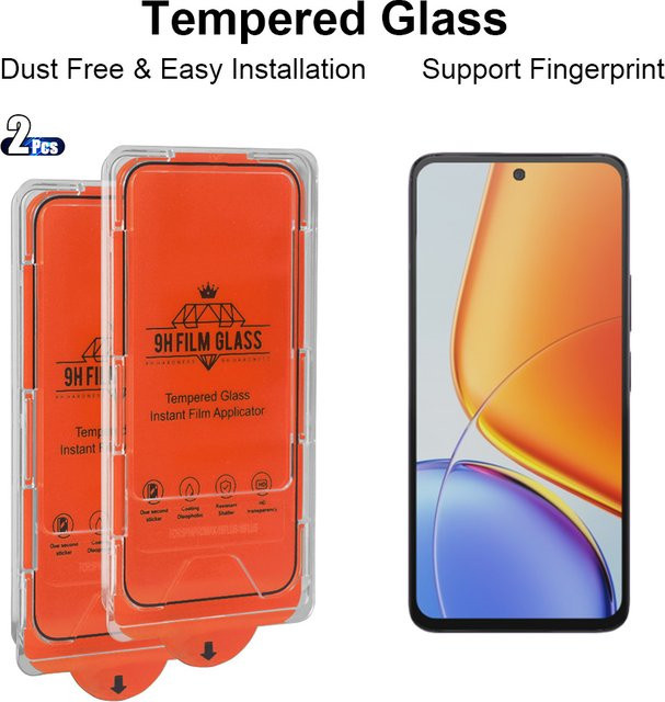 2 Stück HD gehärtetes Glas Displayschutzfolie für Vivo Y38 Y39 Y29 Y29S Y19S Pro Y19 in Transparent - Bild 1