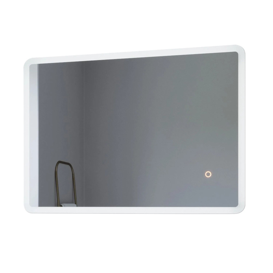 Aquabatos LED Badspiegel mit Dimmfunktion und Touch Schalter, Rechteckiger Wandspiegel für das Badezimmer, Silber, B: 70 cm, H: 50 cm, IP44 Schutzklasse - Bild 2