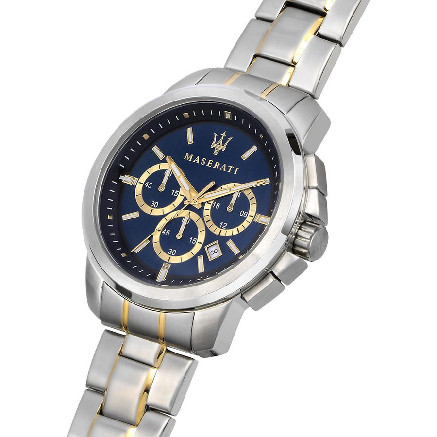 Maserati Chronograph, Quarz, Edelstahl, Blau, 44 mm, Herren - Bild 4