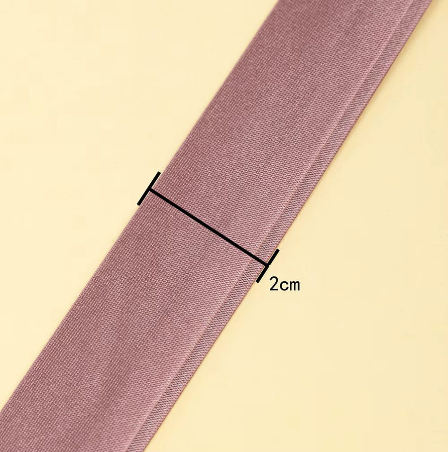 Bügelfreies Schrägband aus Seidenimitat für Cheongsam, Hanfu und Tang-Anzüge, Breite: 2 cm - Bild 3